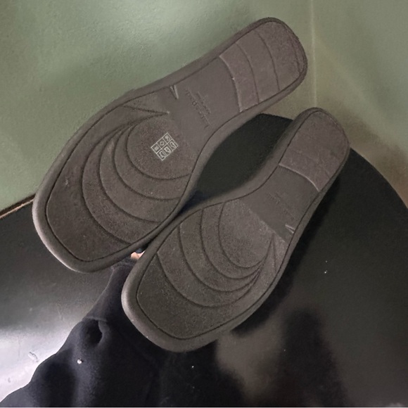 Kate Spade “Kendall” Dark Wash Denim Spade Logo Slide Sandals Size 9.5B - Picture 6 of 8